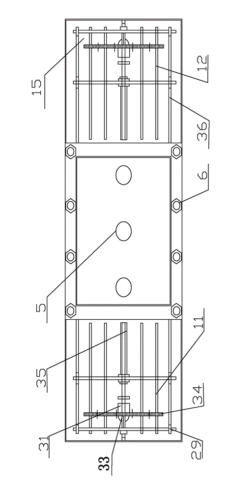 Novel slab core forming machine of blister steel net wall body