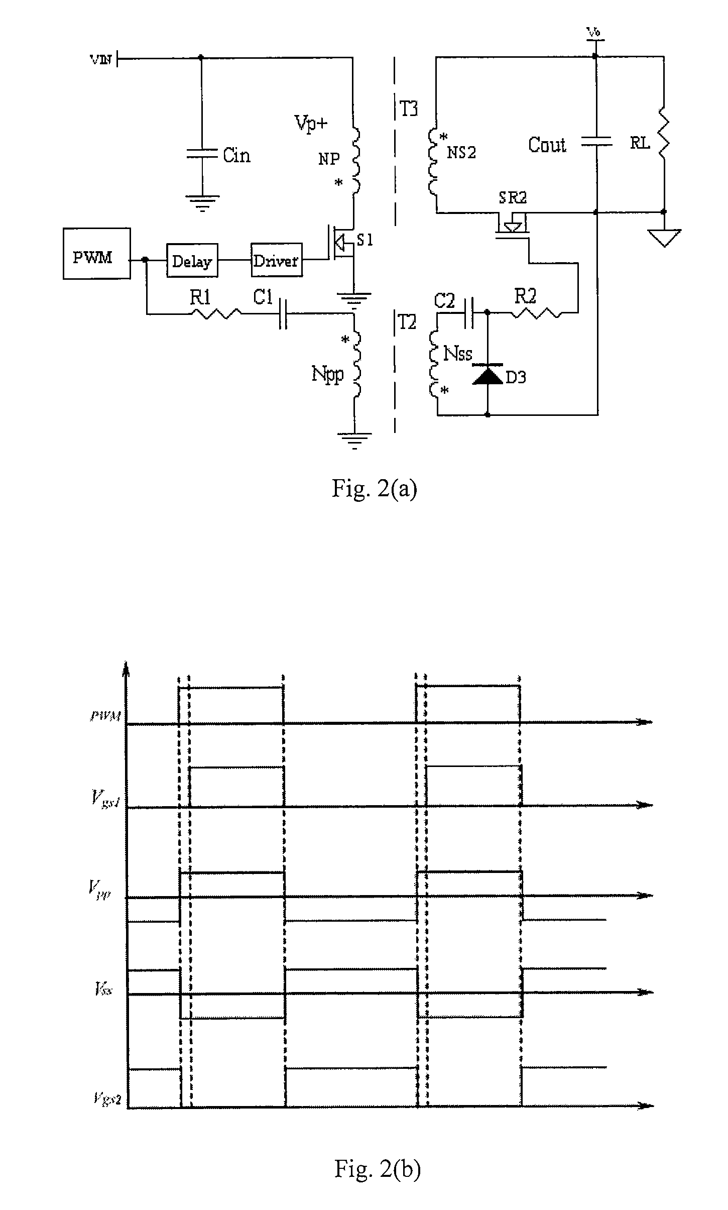 DC-DC flyback converter having a synchronous rectification self-driven circuit