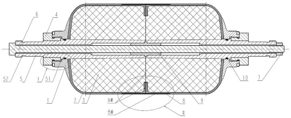 A combined mandrel with medicine winding