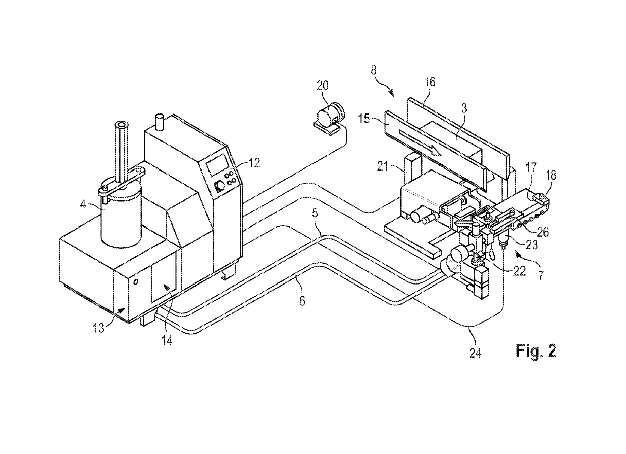 Device For Intermittently Applying A Flowable Substance, And Method For Applying Such A Substance