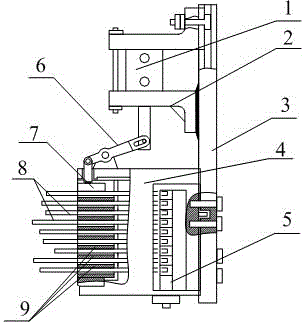 Rod piece clamping device