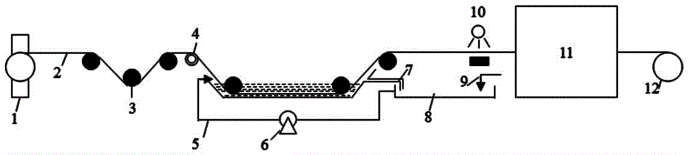 Test carbon fiber sizing apparatus