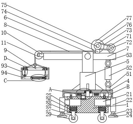 Electric power material loading and unloading device