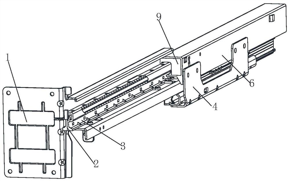 A refrigerator drawer door outlet structure