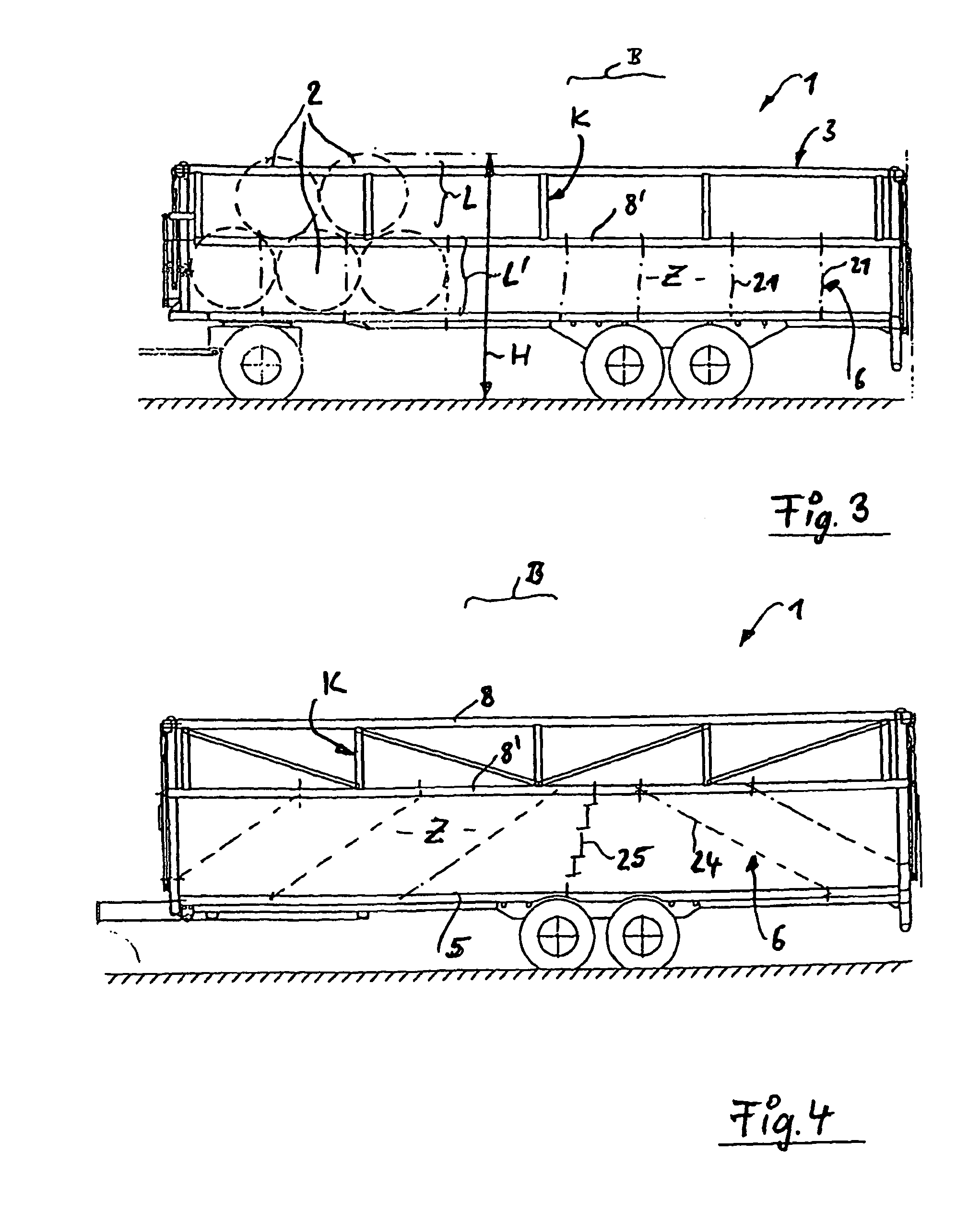 Transport wagon particularly for agricultural cargo