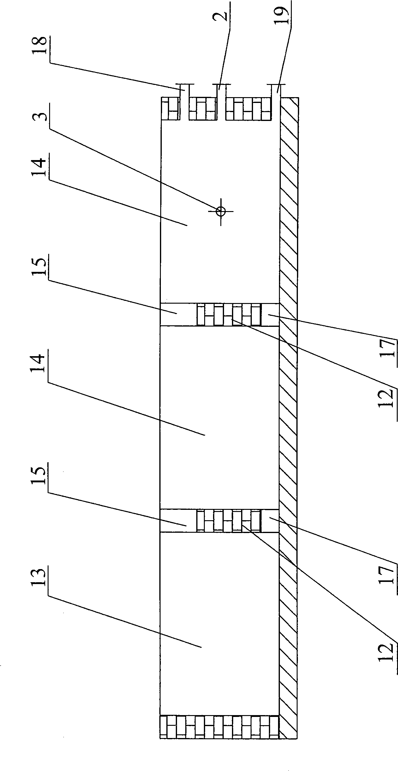 Non-secondary pollution water circulating system for spraying dust removing