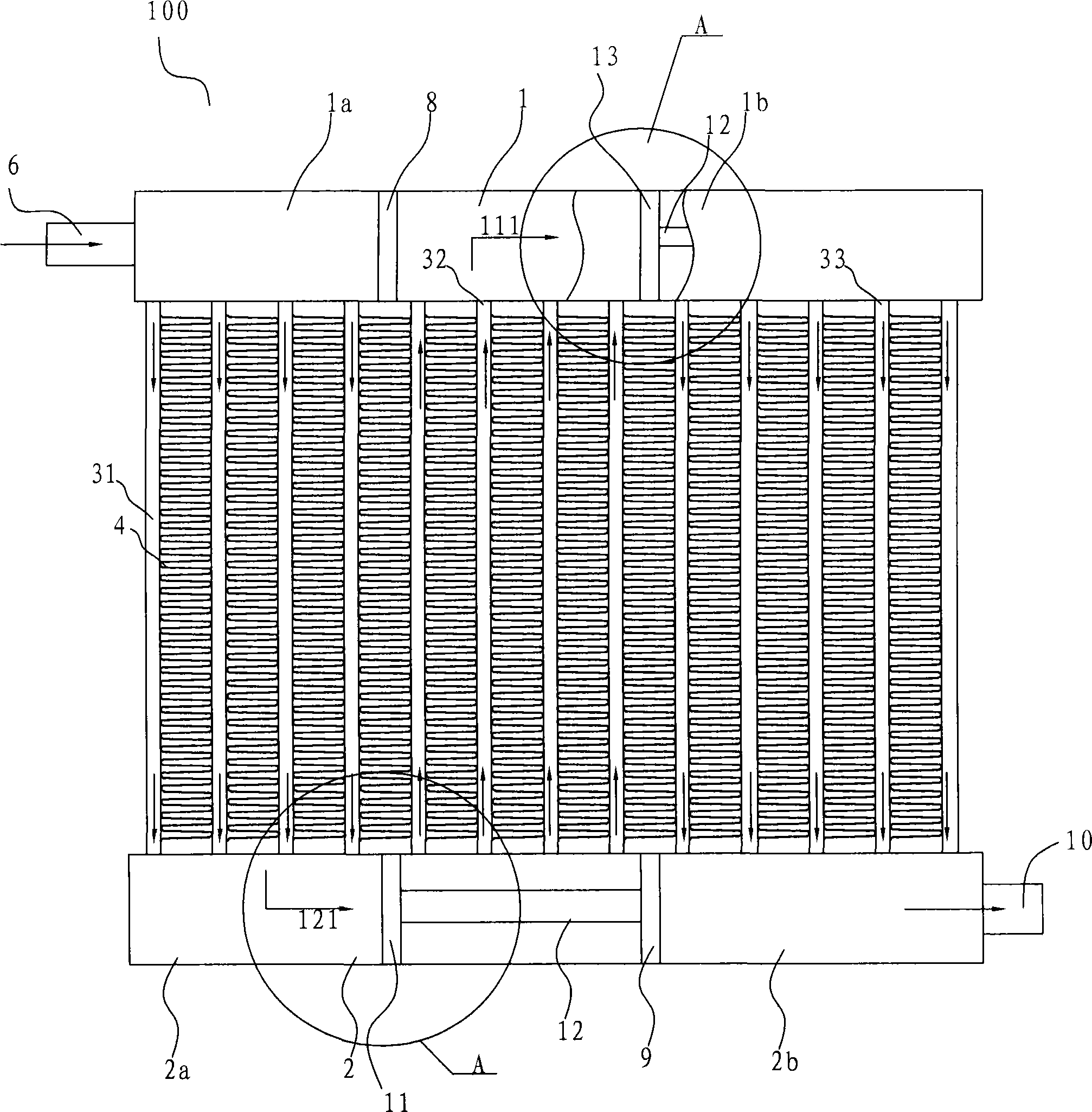 Microchannel heat exchanger and heat exchanging system