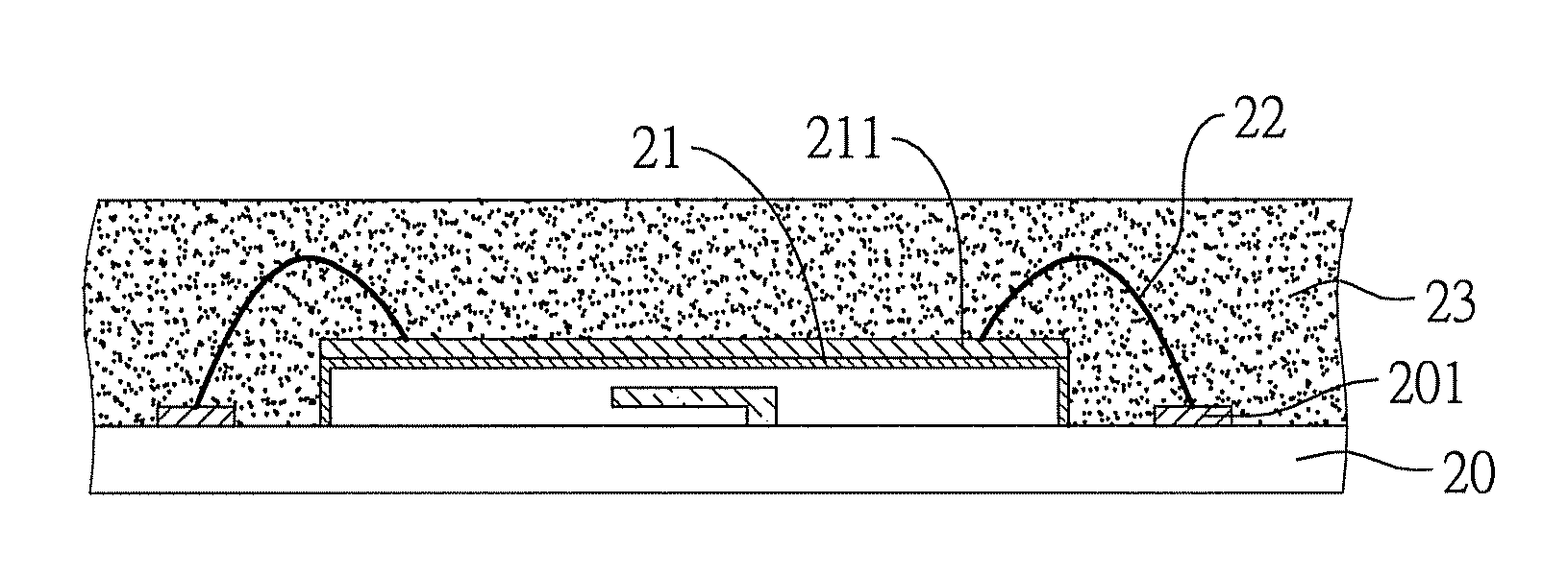 Package structure having MEMS element