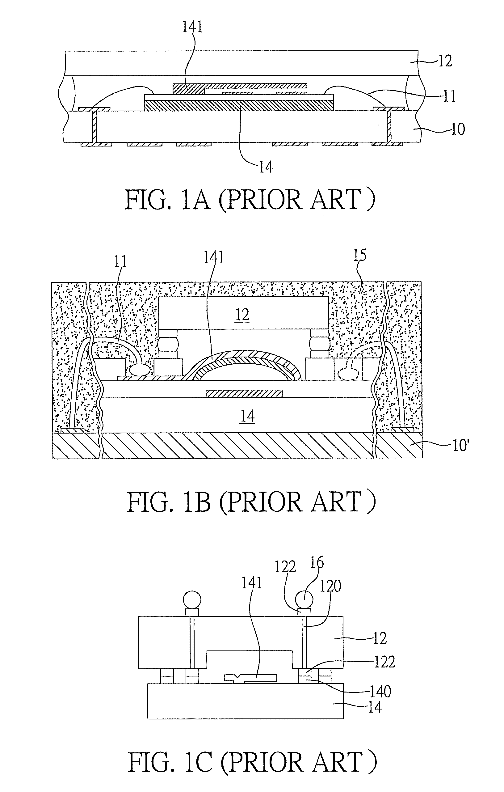 Package structure having MEMS element