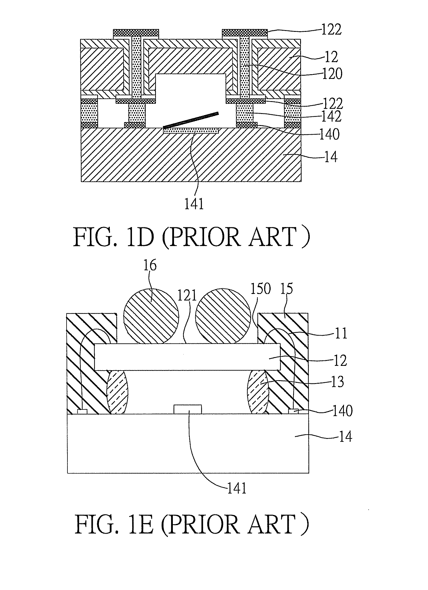 Package structure having MEMS element