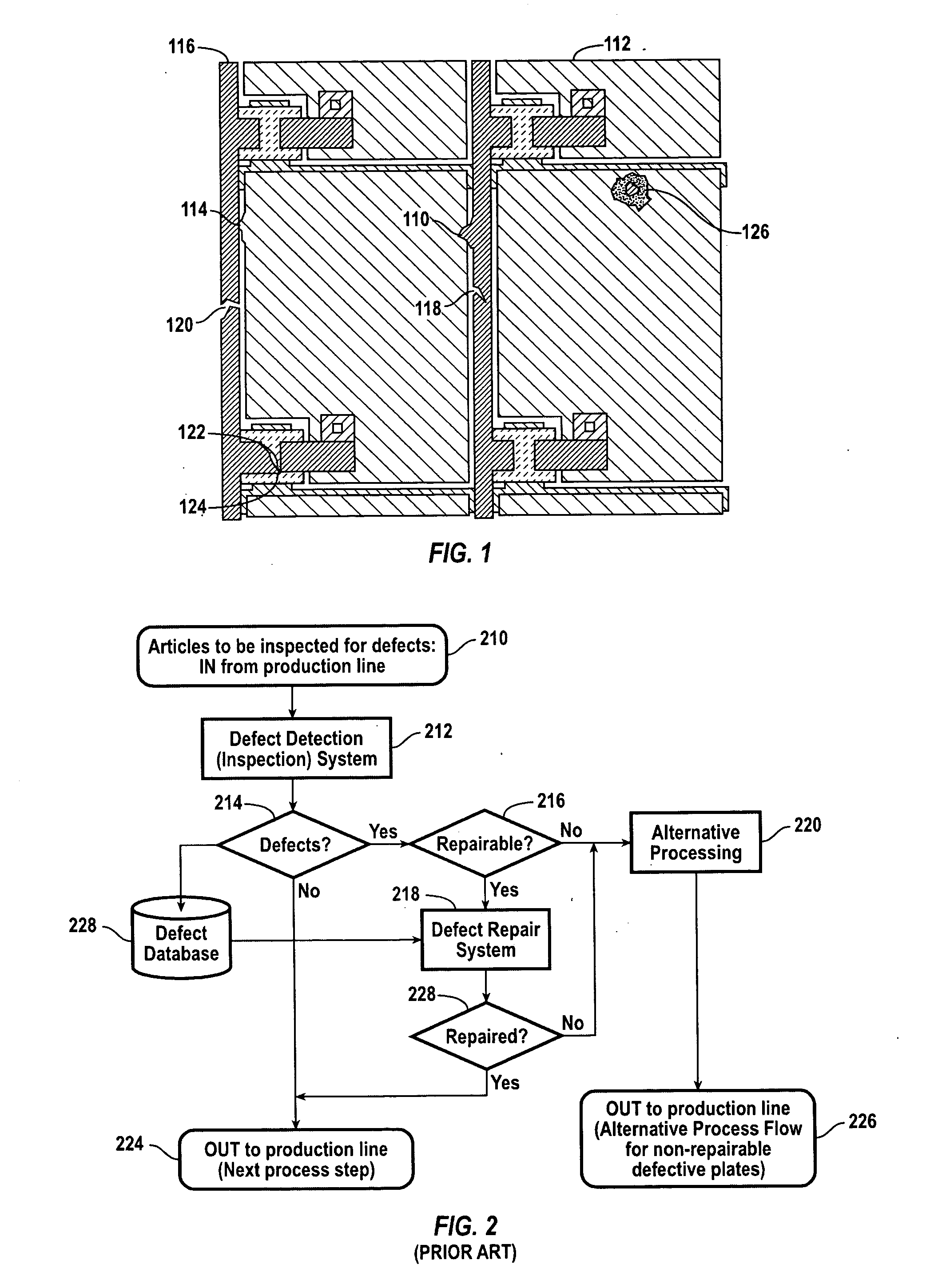 Inspection of TFT LCD panels using on-demand automated optical inspection sub-system