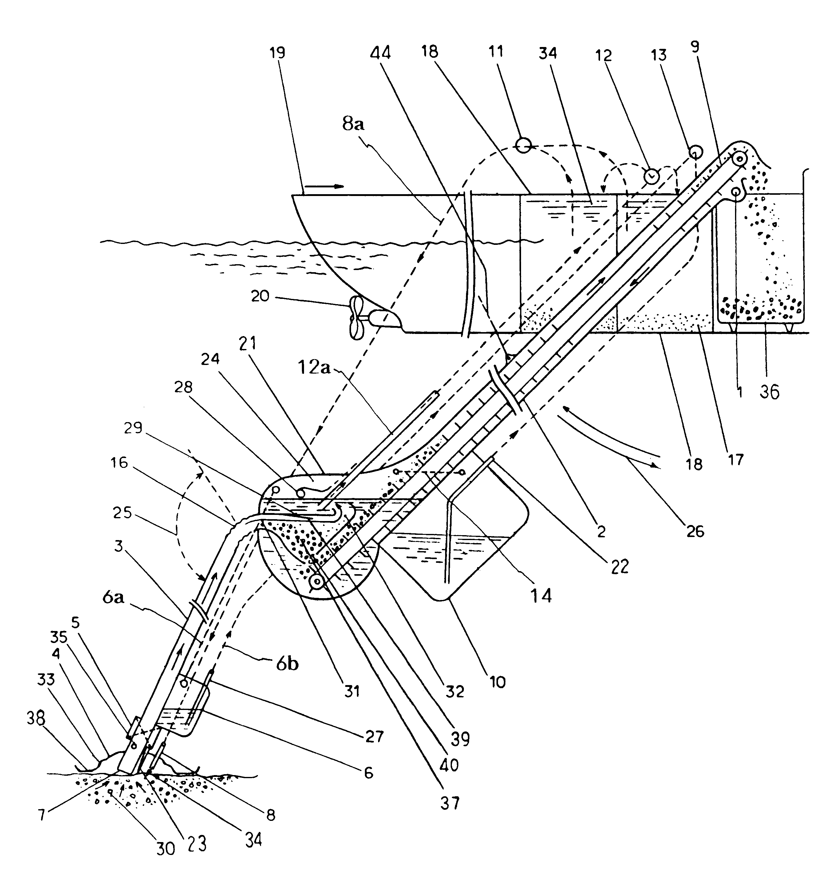 Dredging method and dredging apparatus