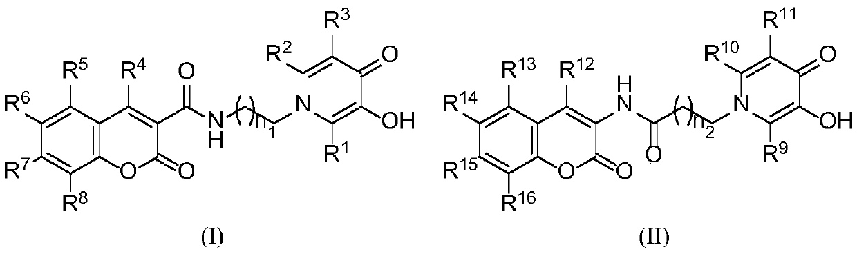 Coumarin hybrid pyridinone amide derivative with potential anti-AD activity and preparation method and application of derivative