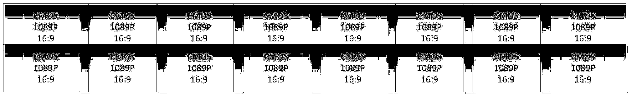 360-degree stitched-type panoramic camera with wide view field in vertical direction