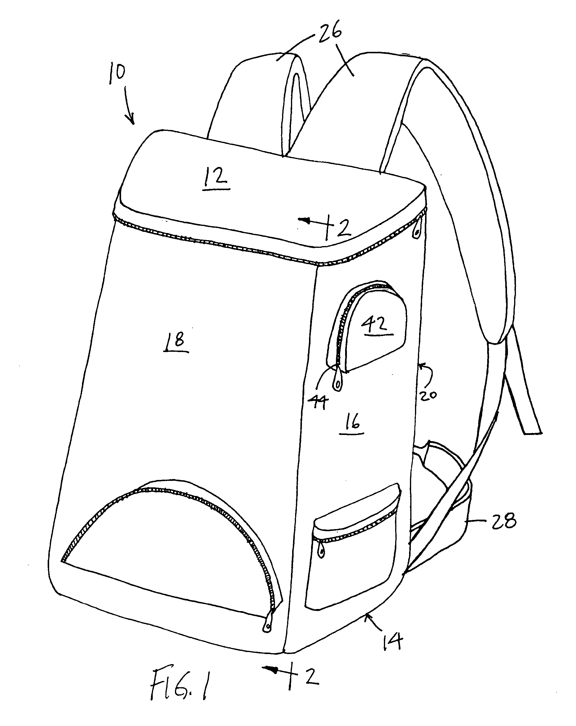 Backpack with insulated beverage pocket