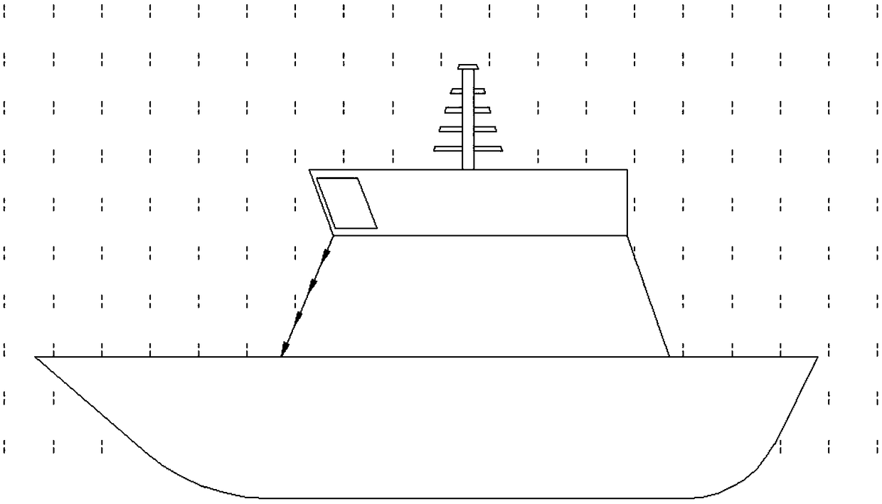 Detachable waterproof splash door lintel for ships