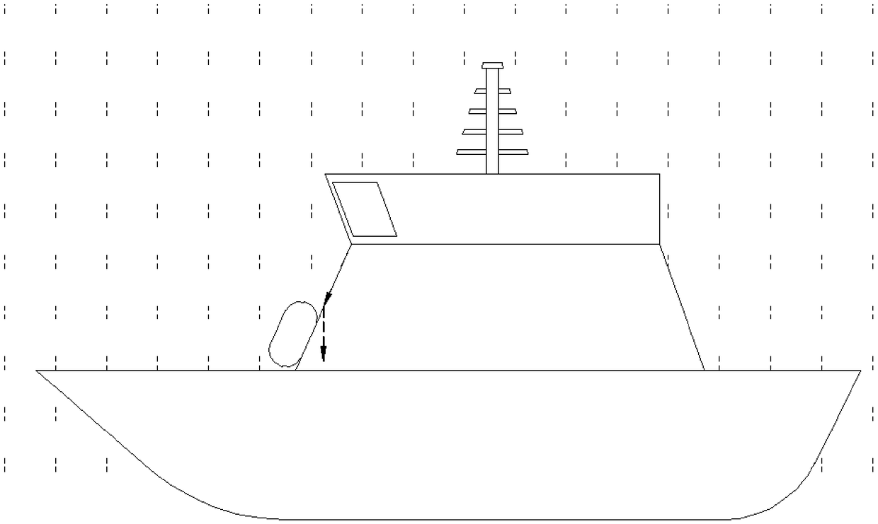 Detachable waterproof splash door lintel for ships