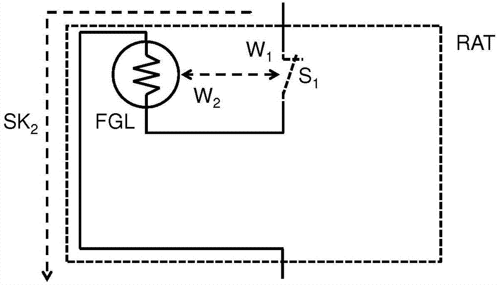 A reversible breaking device