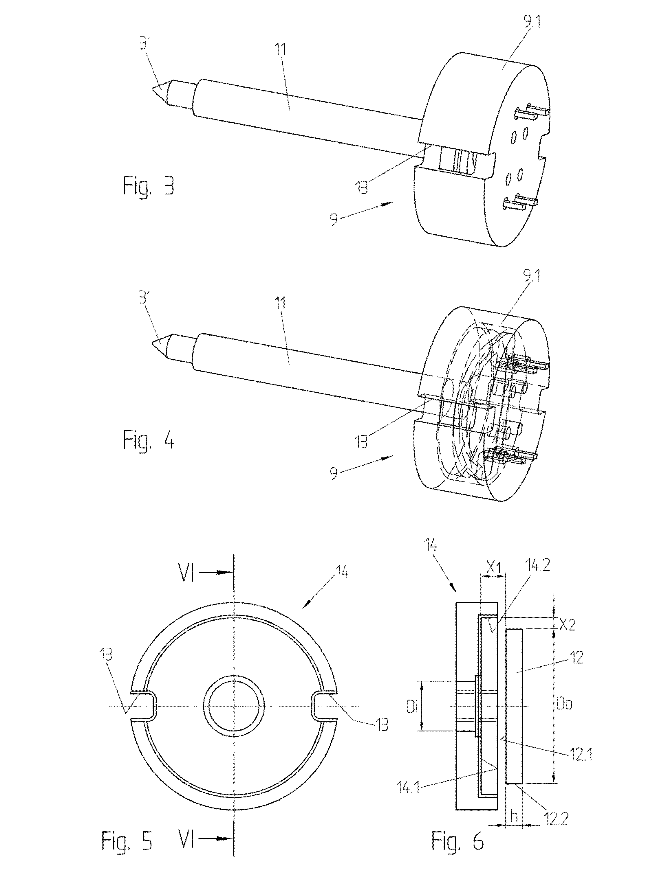 Active pen with tip pressure sensor