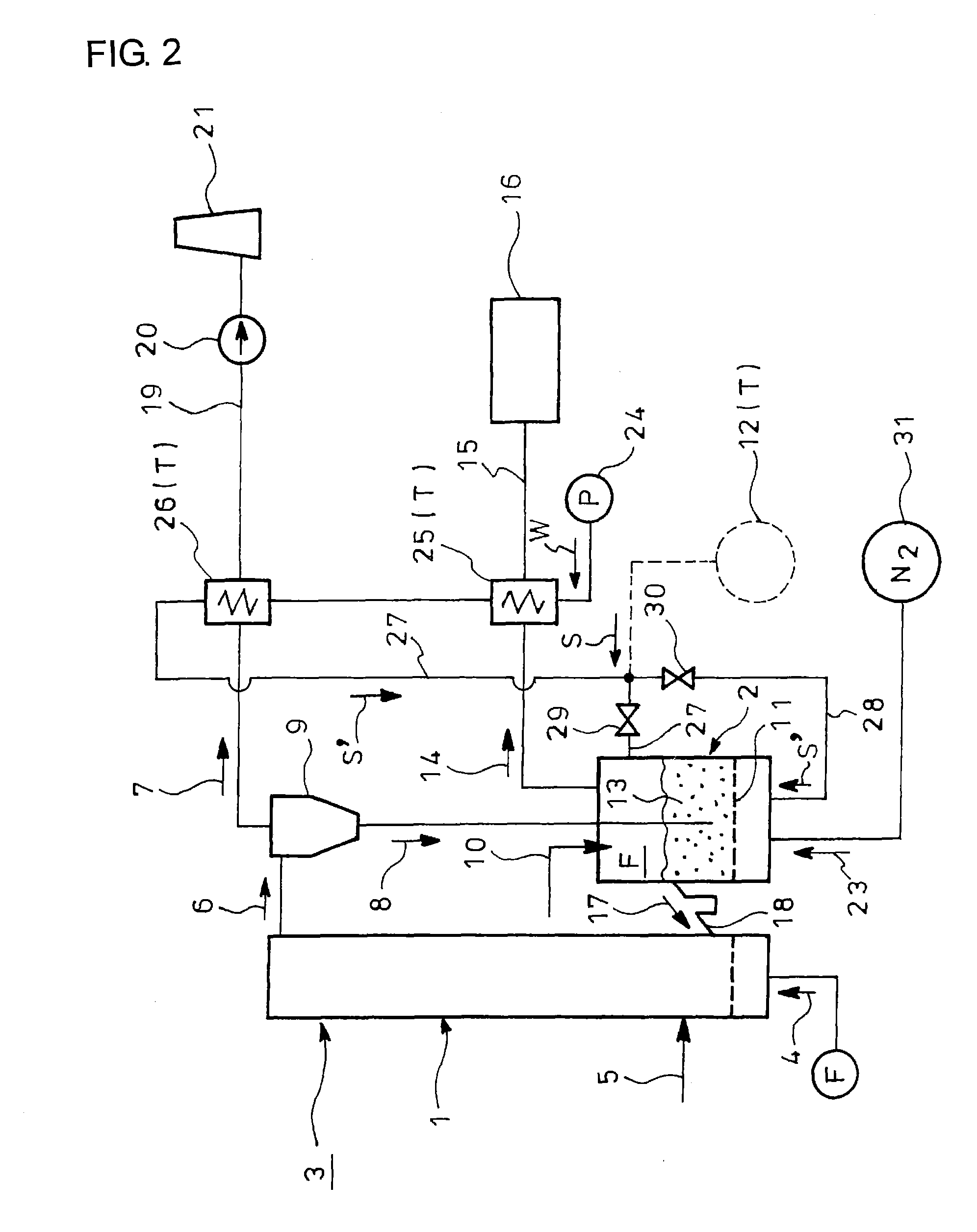 Method and device for purging gas production furnace