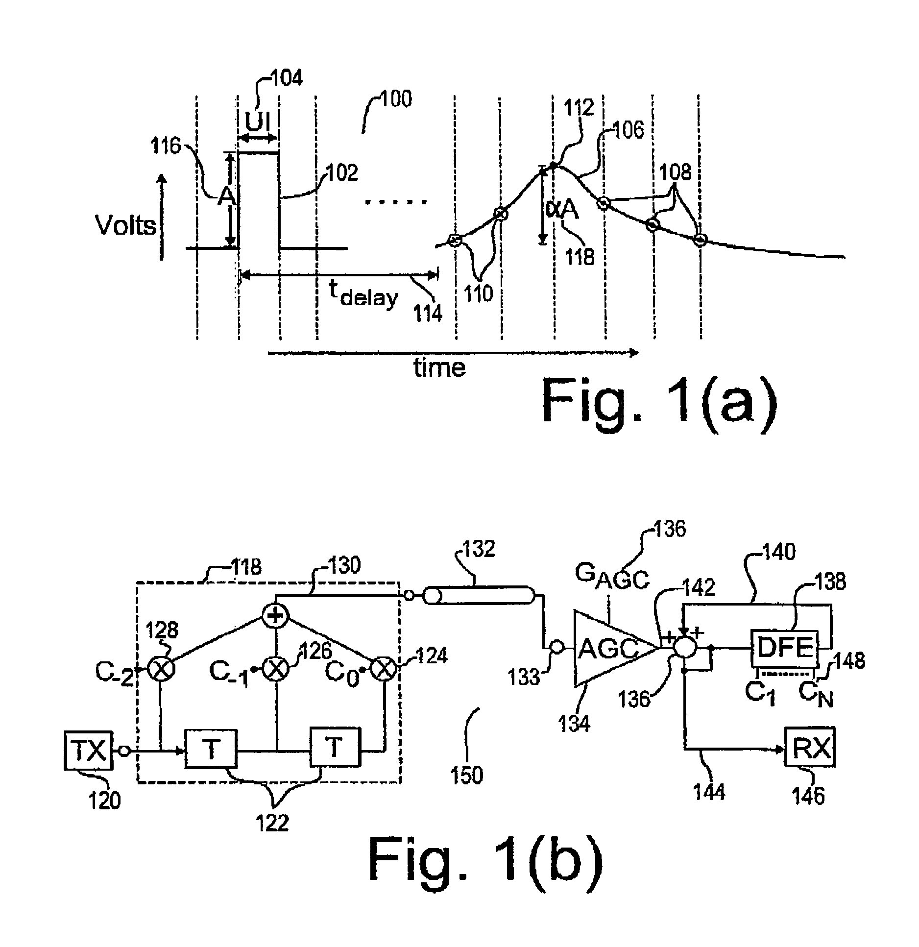 Receiver-based adaptive equalizer with pre-cursor compensation