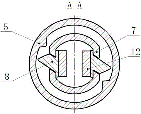 Magnet-based torsion percussion boring tool