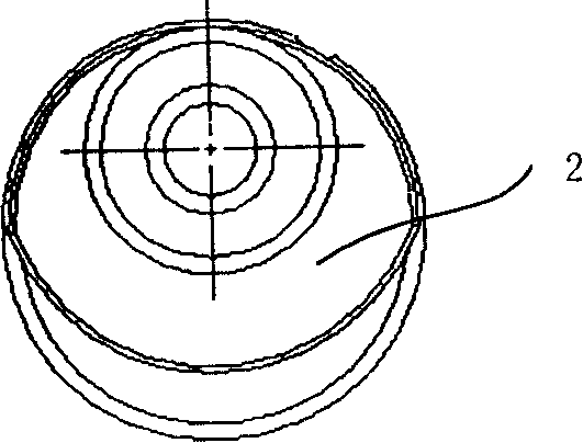 Rotor type compressor crankshaft TH face structure