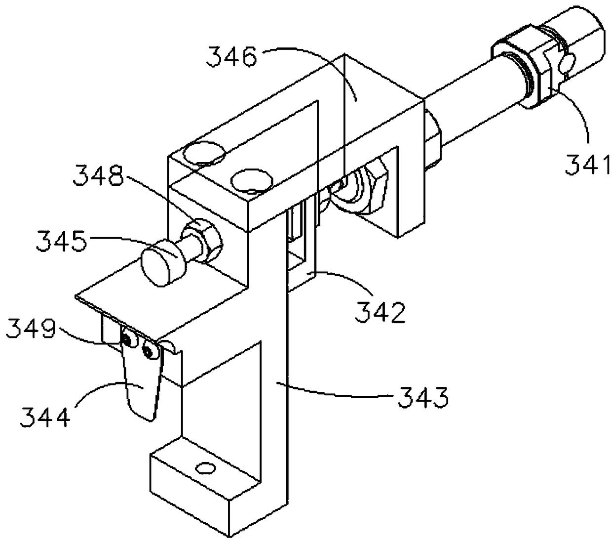 Positioning-clamping plate feeding device