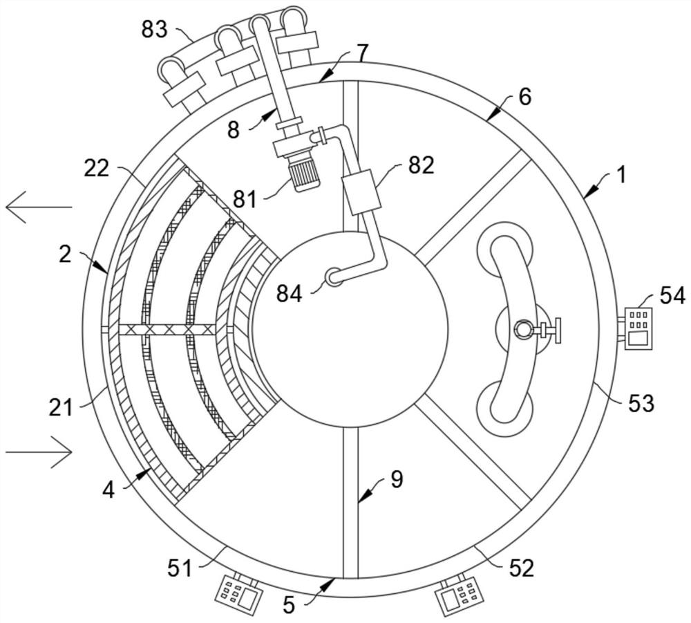 Horizontal continuous annealing device for tempered glass