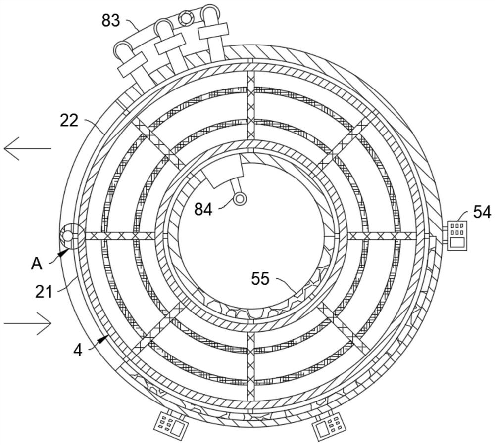 Horizontal continuous annealing device for tempered glass