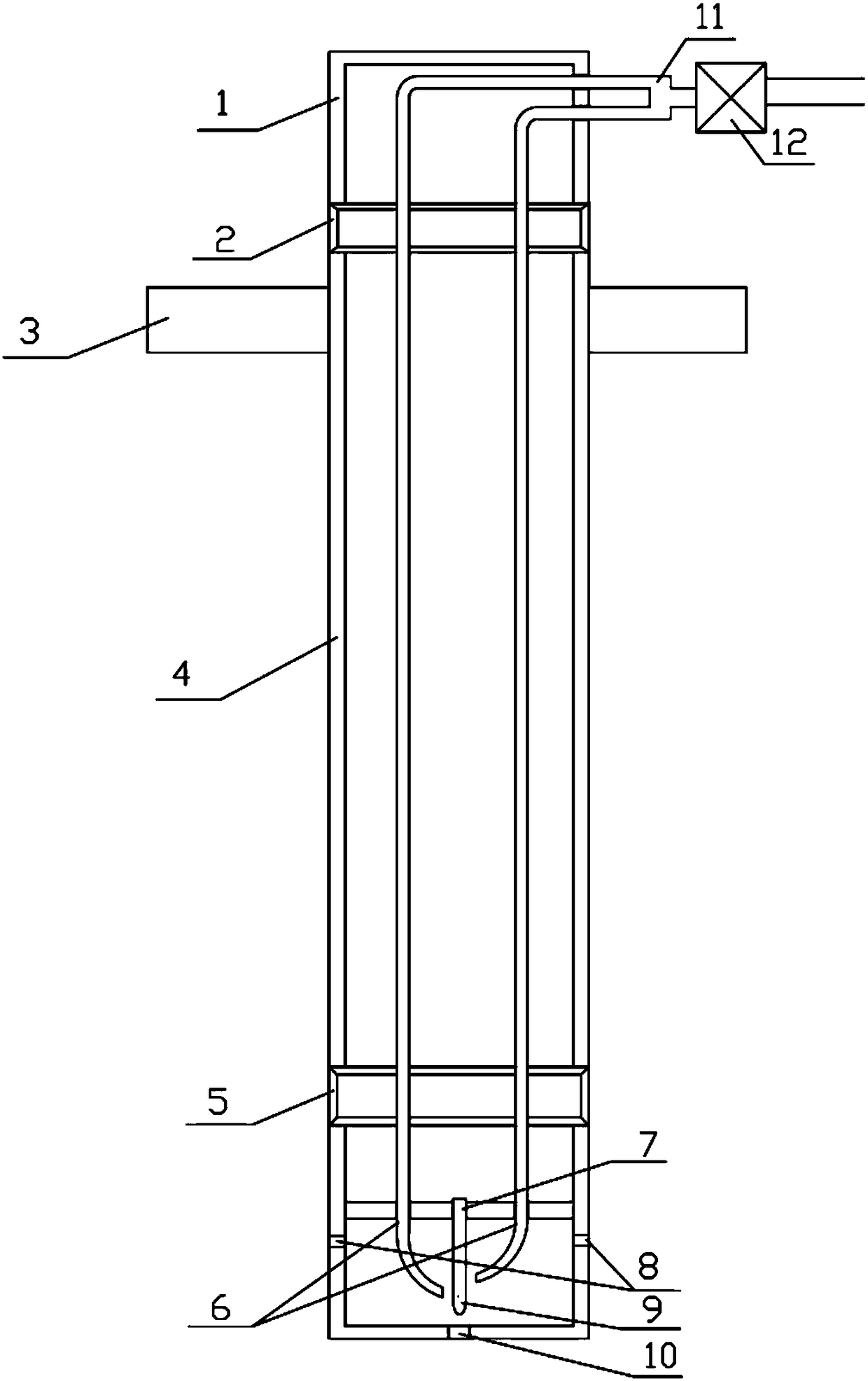 On-line automatic purging device for pH meter