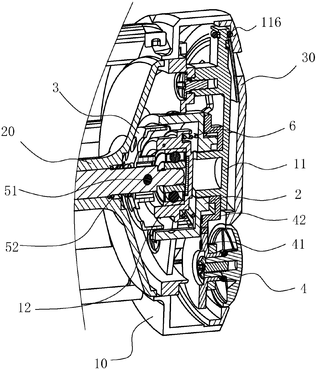 Novel damper structure of wire wheel of shaking wheel