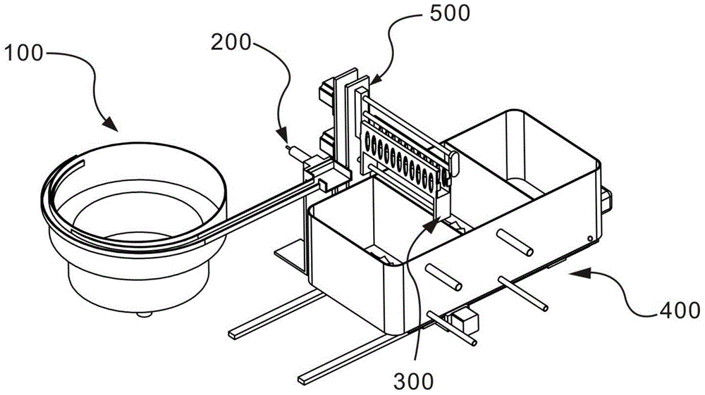 System for correcting, pushing, rinsing and progressively forwarding filling bottles