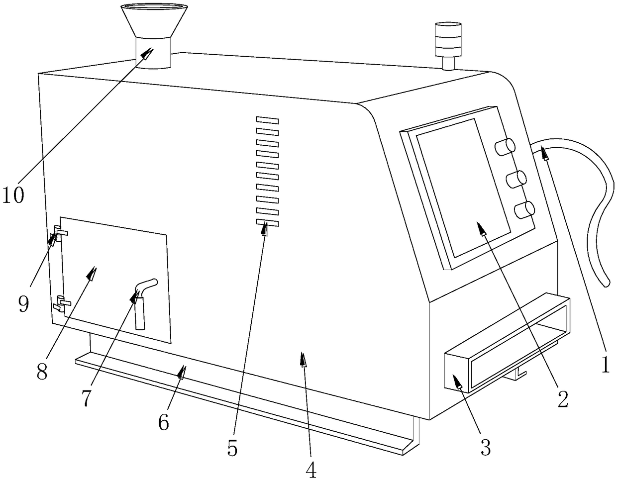 Device for supplying unmelted hot melt adhesive pieces