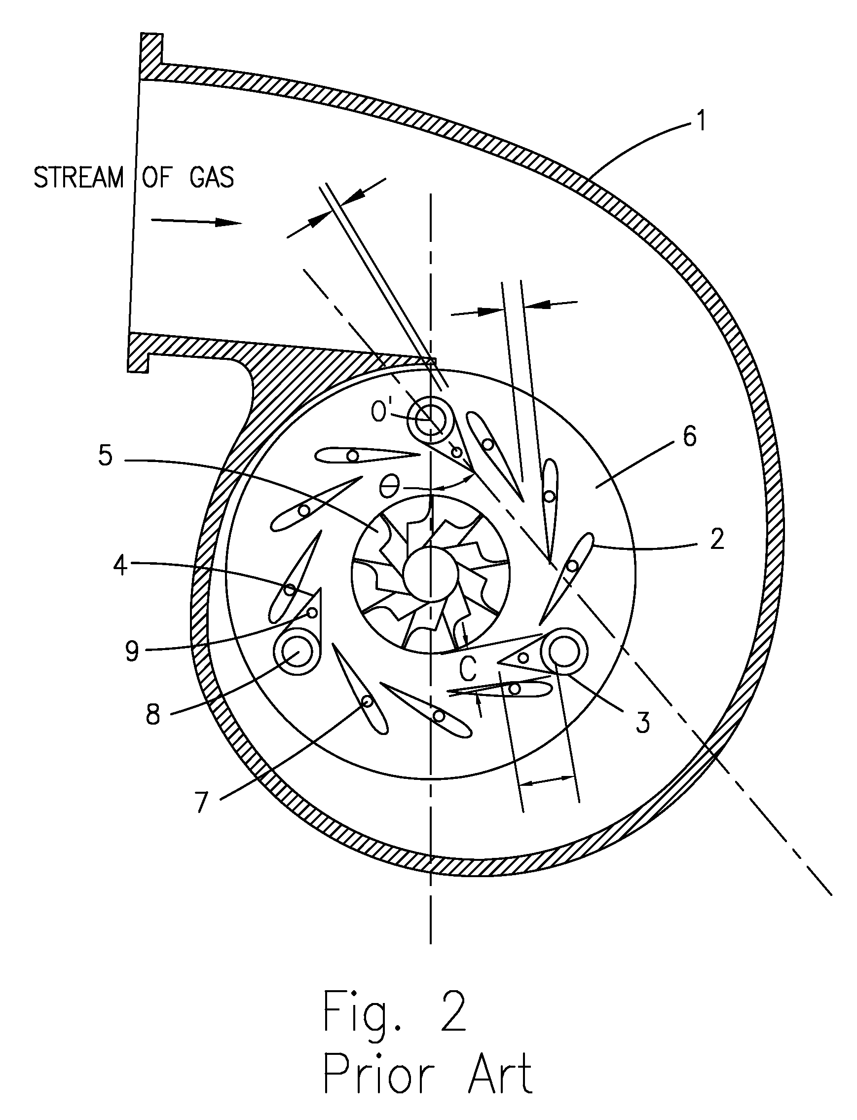 Variable geometry vane ring assembly with stepped spacer