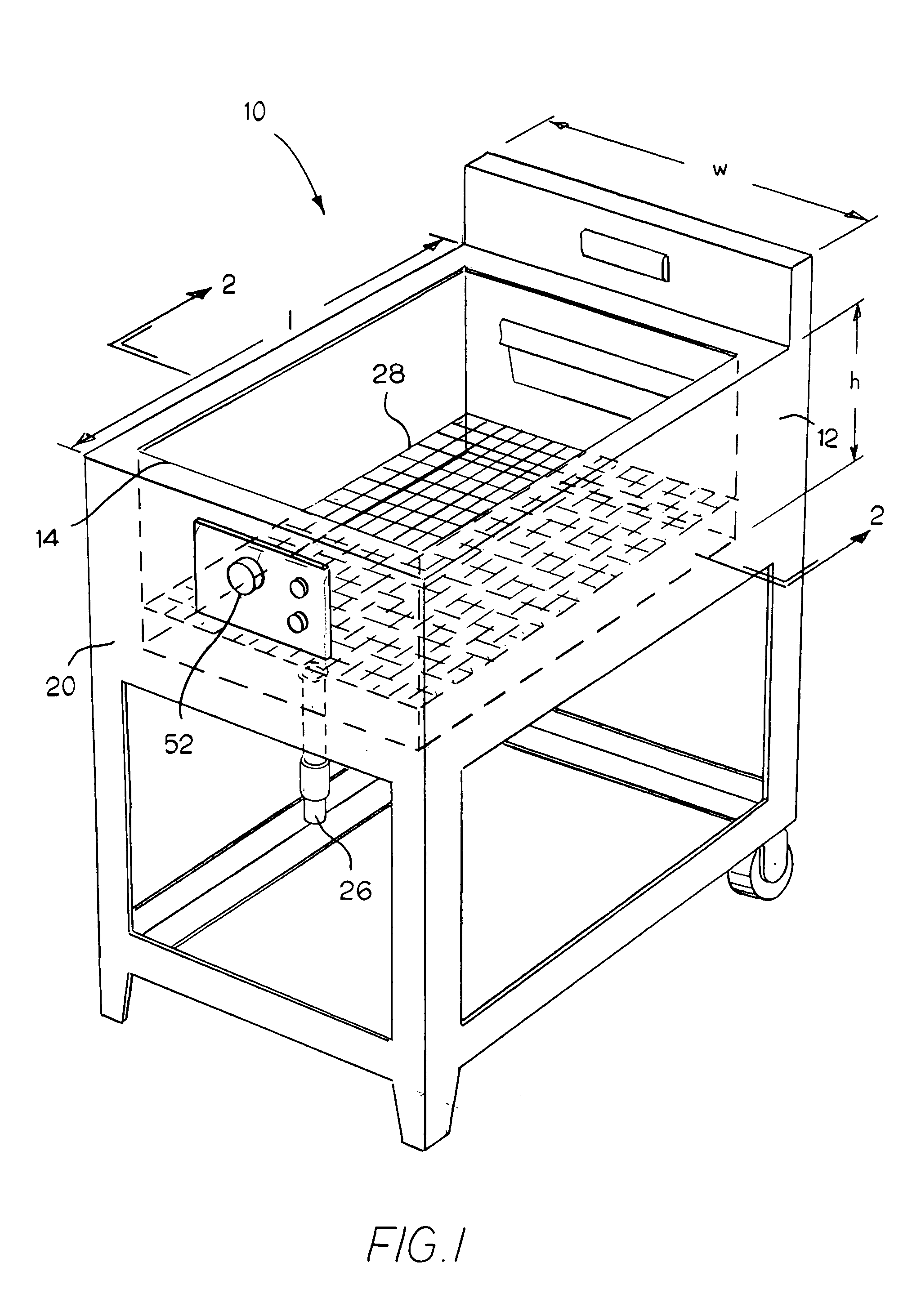 Externally heated deep fat fryer