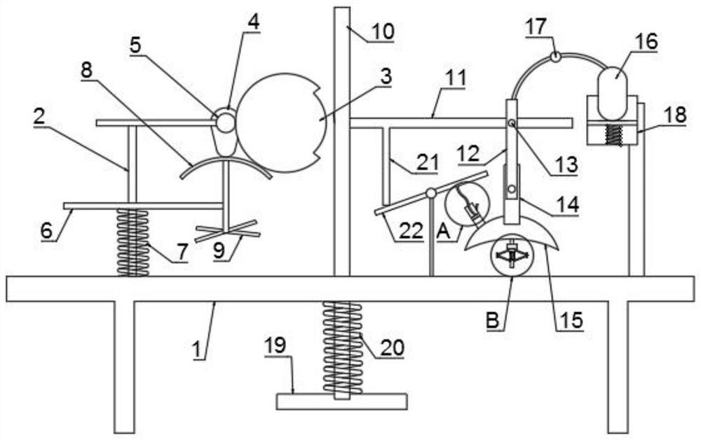 Chest and abdomen pressing device for emergency treatment of department of cardiology