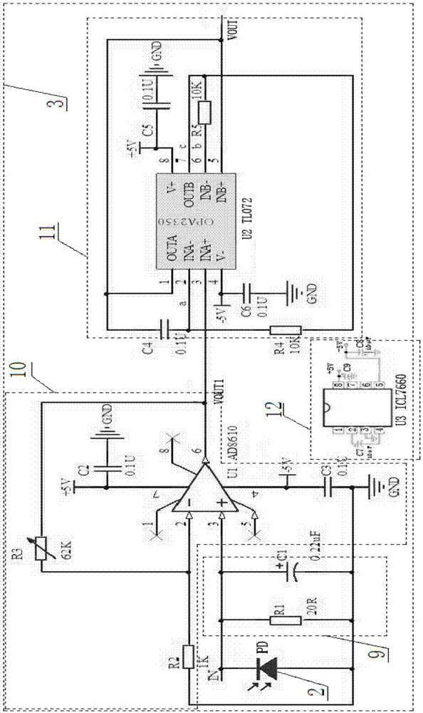 Sensor for particulate matter concentration detection