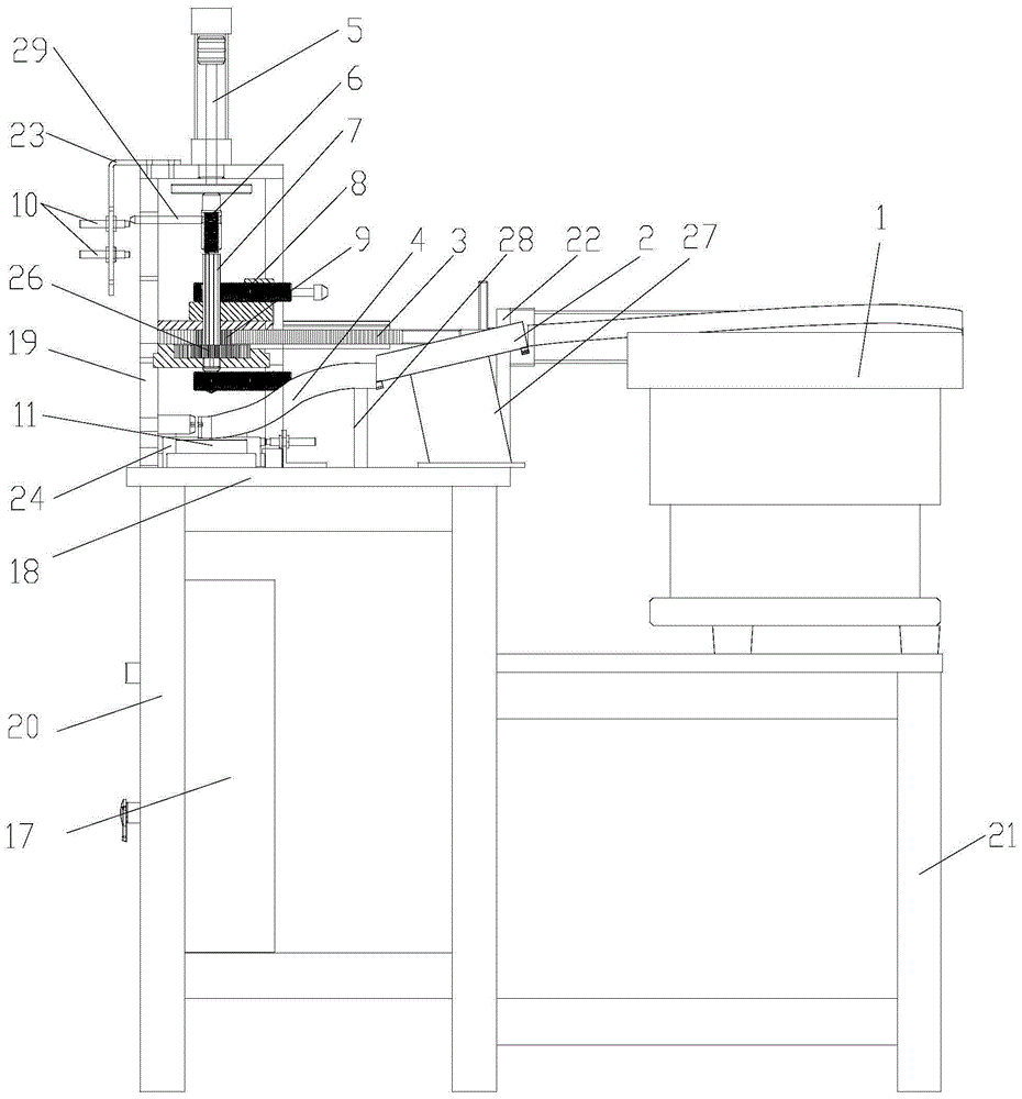 Coil spring machine for automatic and precise installation of springs to parts of mechanical scales