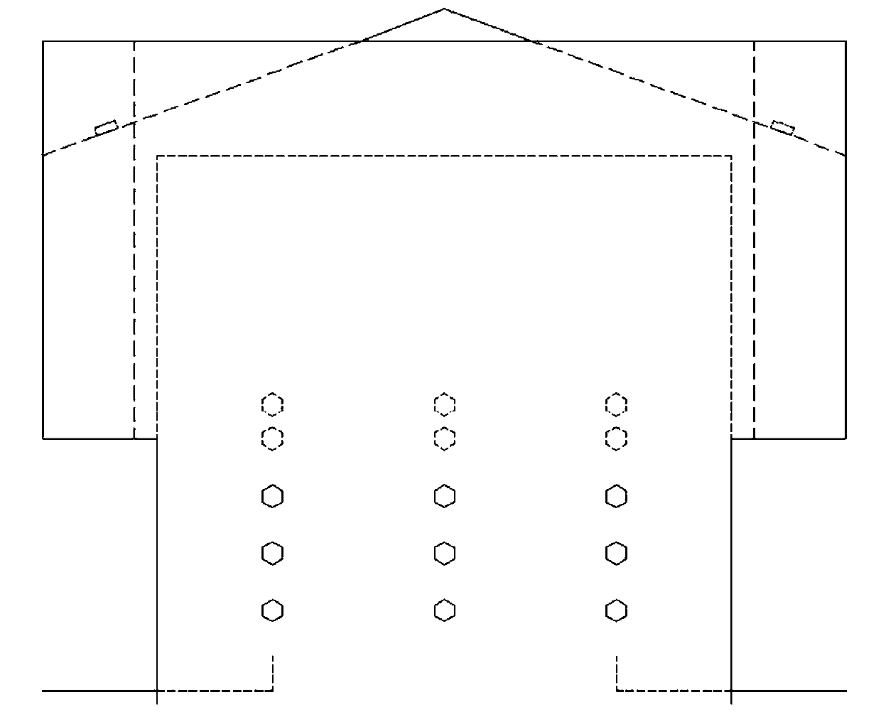 Flue gas discharge subsystem of residential flue gas emission system