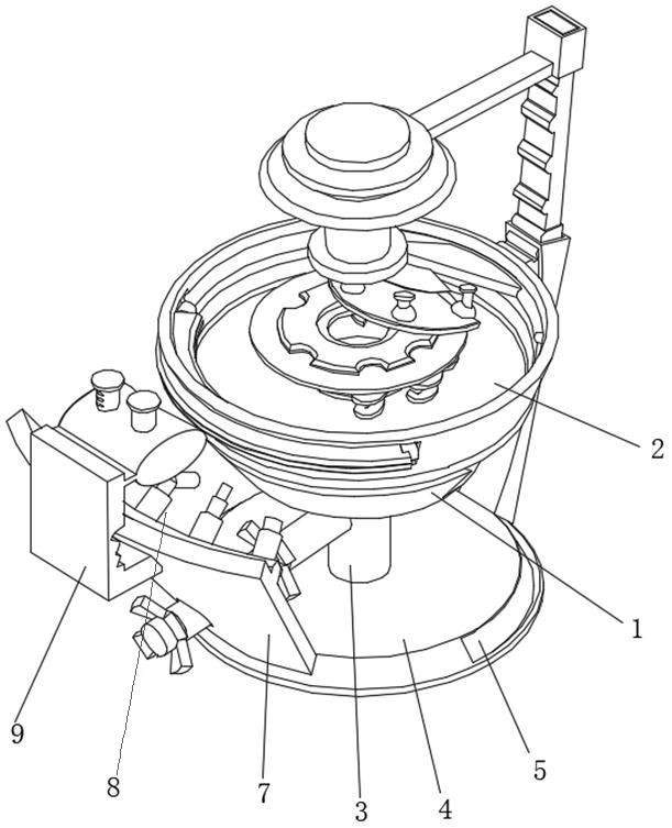 Glass edge grinding device with combined guide rail