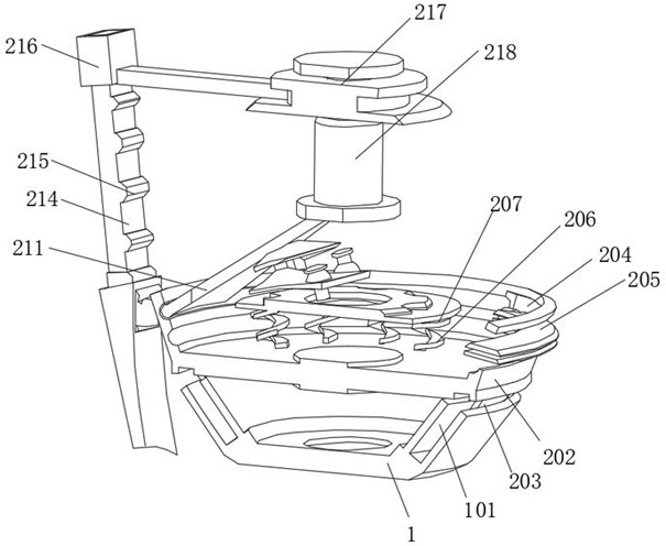 Glass edge grinding device with combined guide rail