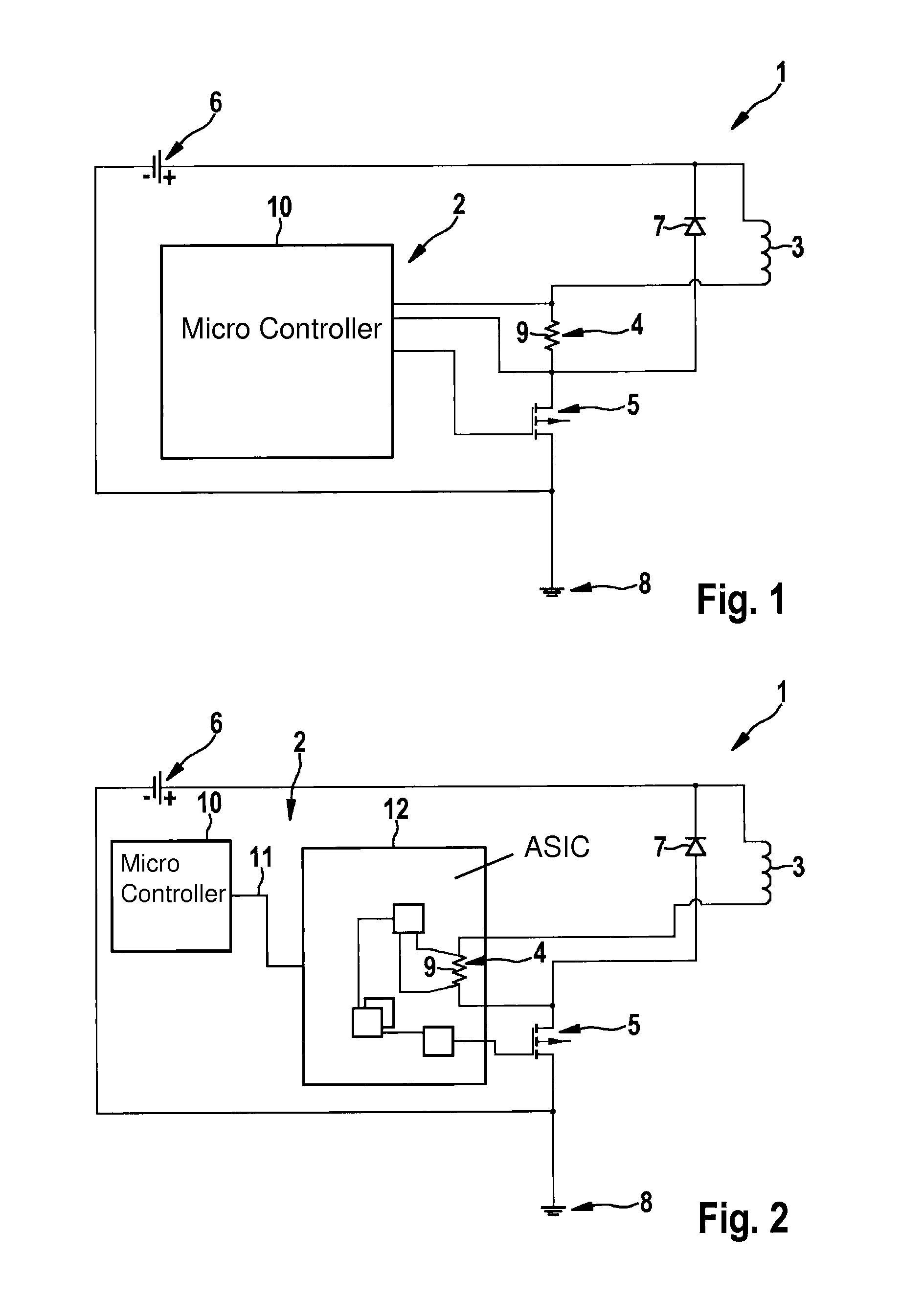 Method for controlling the current intensity of the electric current flowing through an inductive consumer and a corresponding circuit configuration