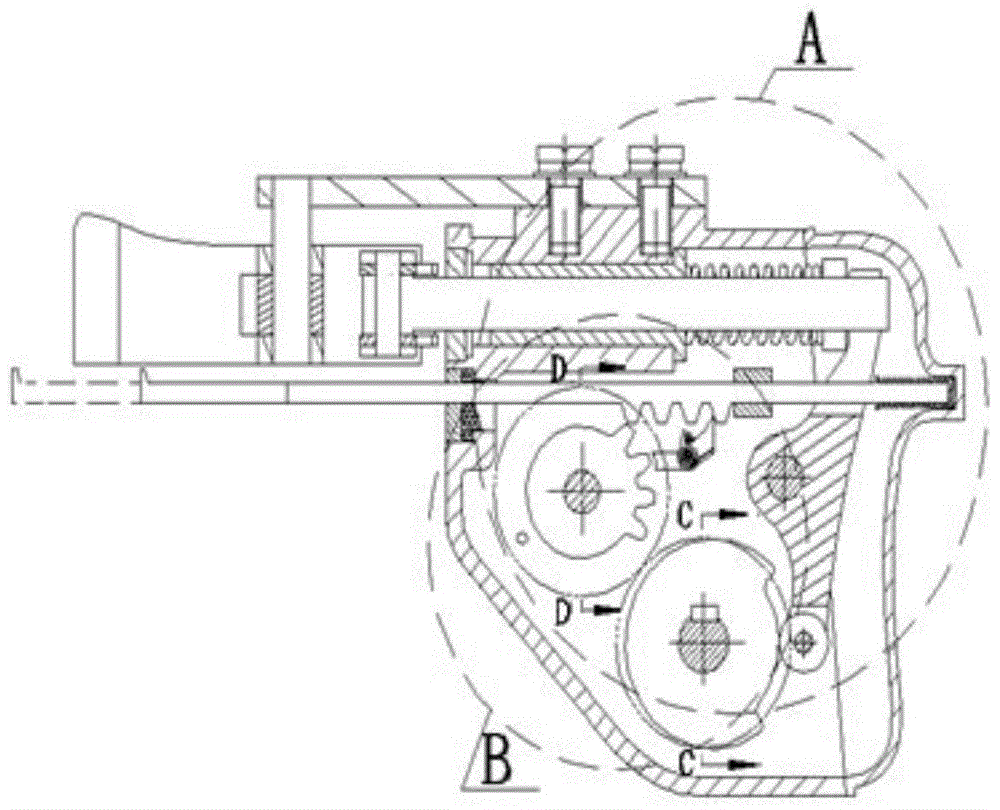 Seedling-taking arm of rice pot seedling transplanting machine with function of pushing seedlings