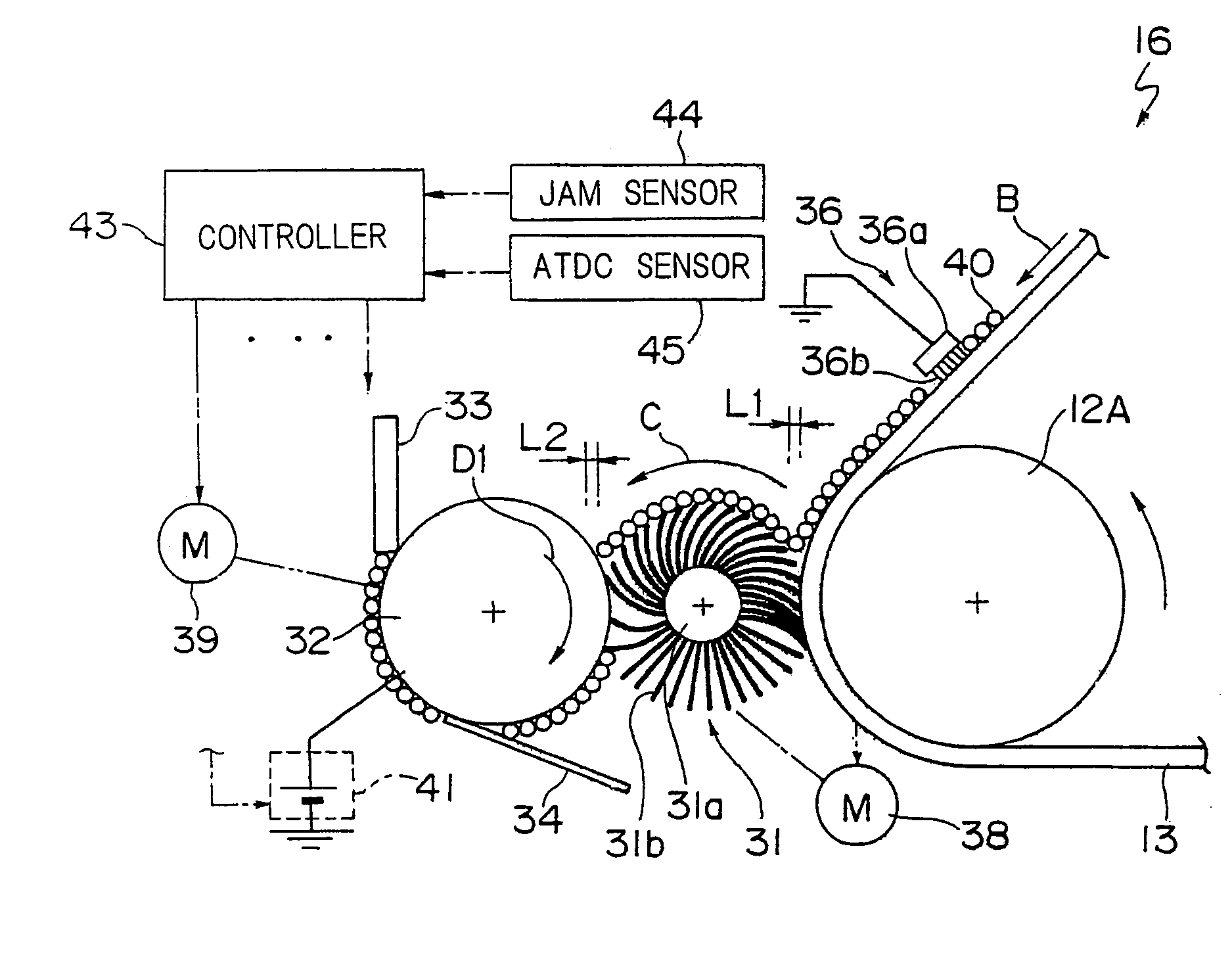 Cleaning device and image forming apparatus having a cleaning brush and a collection roller that move in the same direction at a contact area therebetween