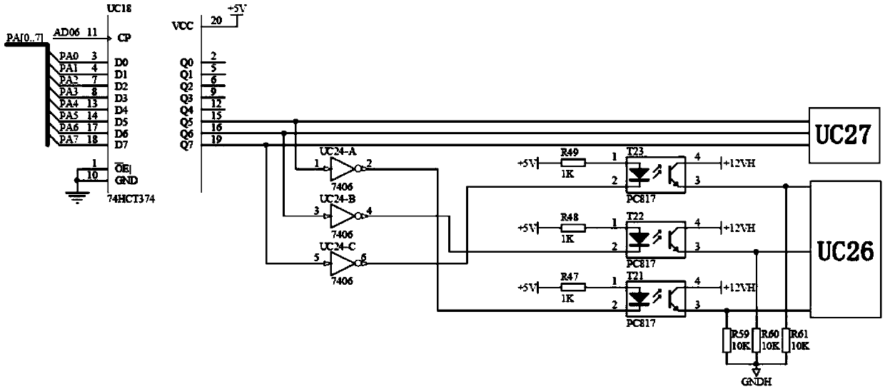 Connection test device, insulation test device and test system of universal test machine