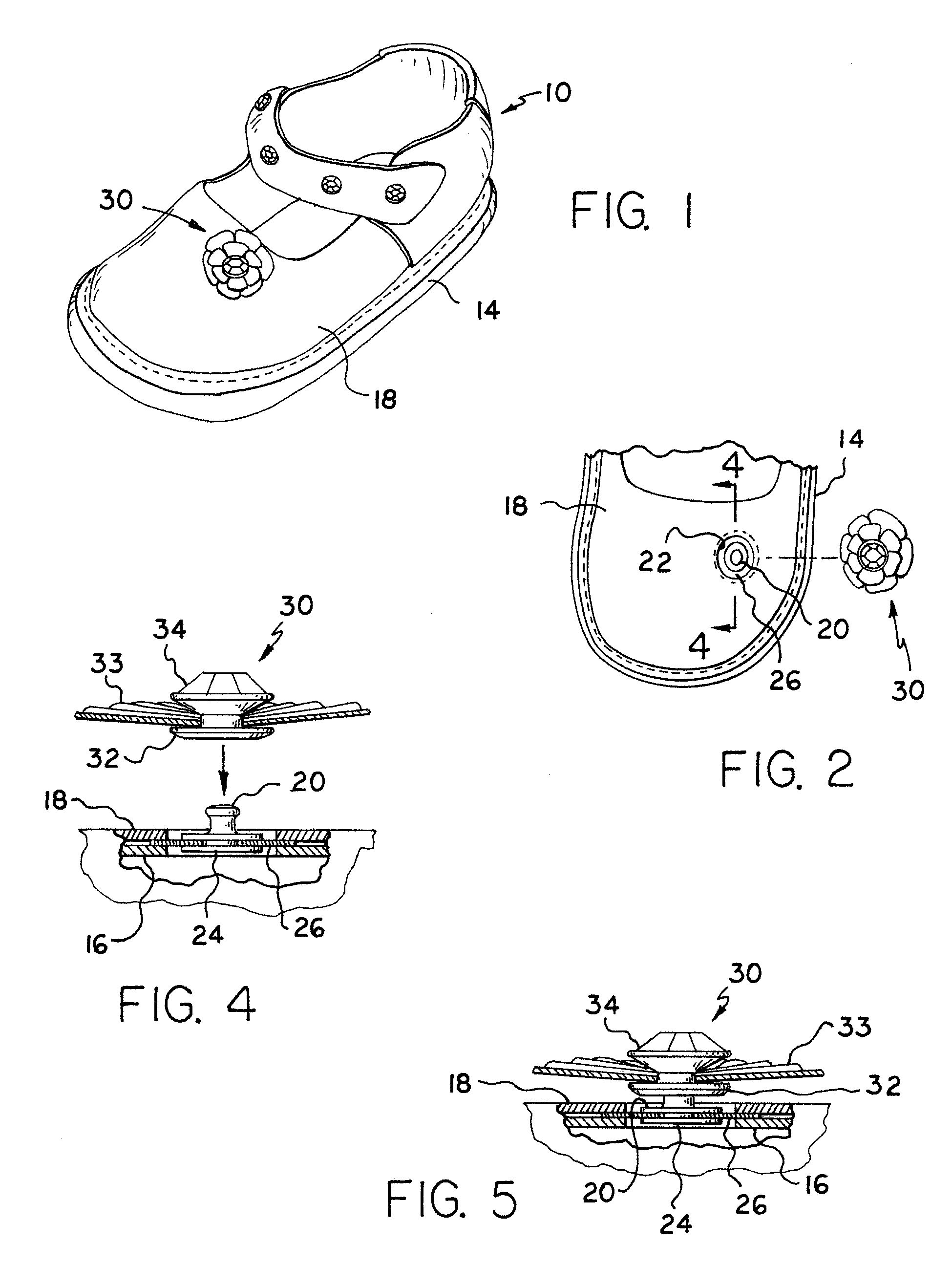 Elastic snap accessory system