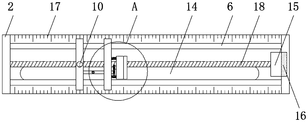 Building engineering quality flatness detection device