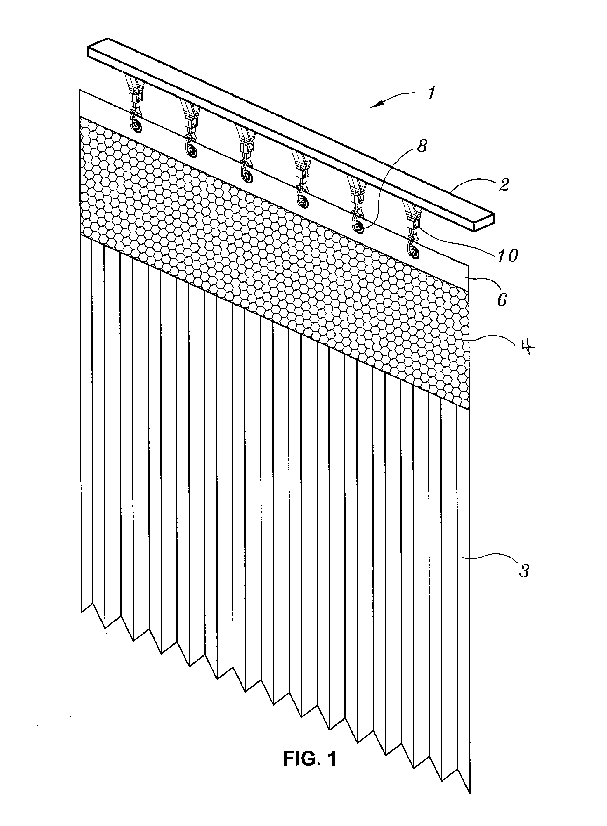 Disposable hospital curtain system with sliding curtain carriers for snap-in installation on existing ceiling tracks