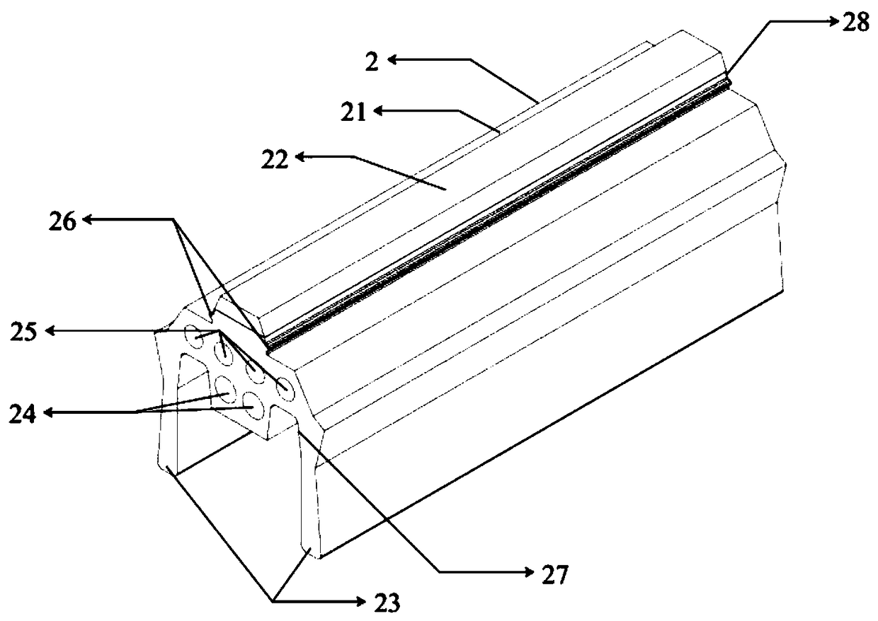 Shield tunnel segment joint sealing gasket with concave and convex cross section forms